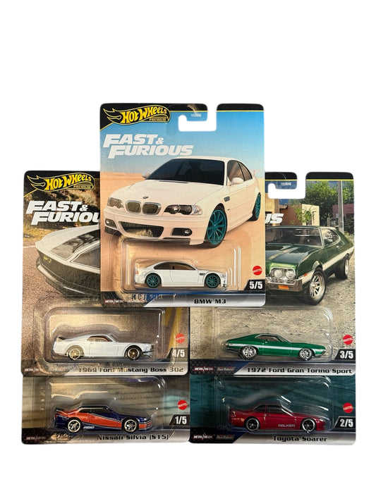 Hot Wheels Premium 2024 Fast and Furious FULL SET 5/5