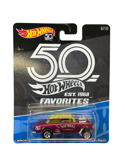 Hot Wheels Premium 50th Anniversary '55 Chevy Bel Air Gasser