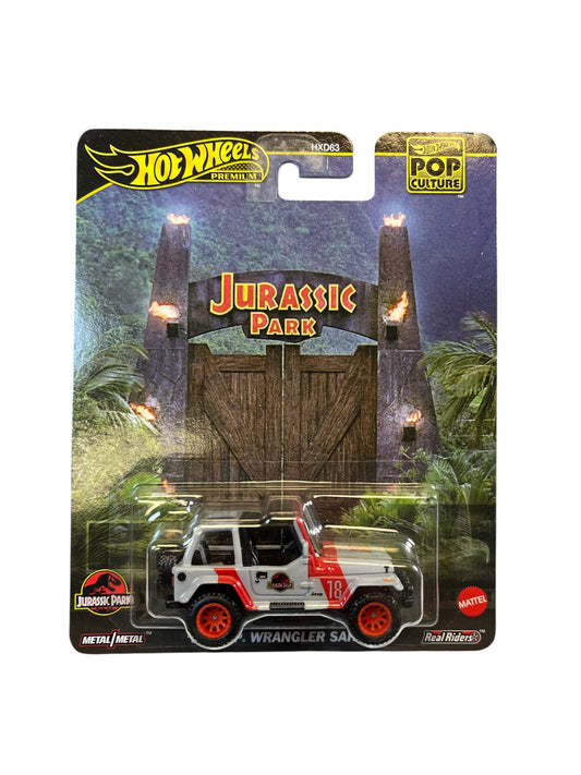 2025 Mattel Hot Wheels Premium Pop Jurassic Park '92 Jeep Wrangler Sahara